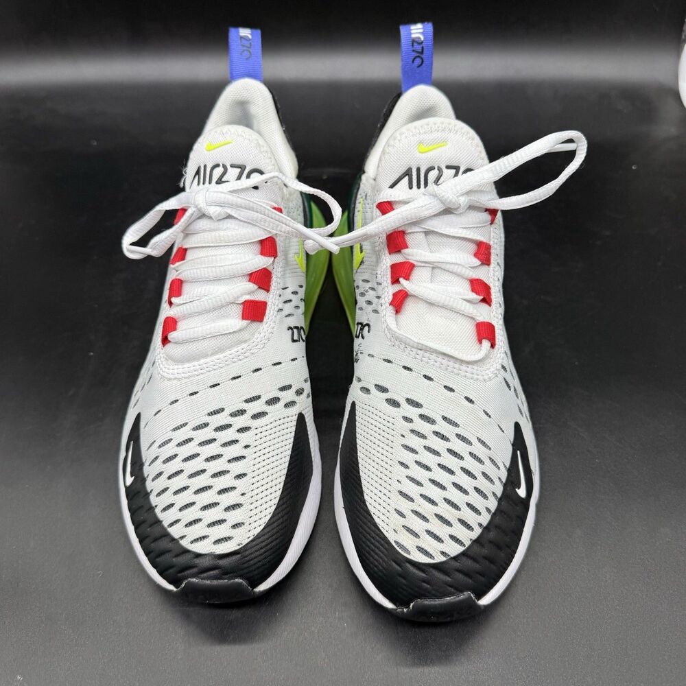 Nike Air Max 270 Women's Size 6.5 Running Shoes White Black AH6789-116 - Picture 3 of 8